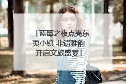 蓝莓之夜点亮东夷小镇 非遗雅韵开启文旅盛宴