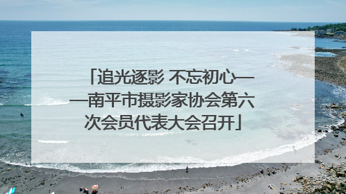 追光逐影 不忘初心——南平市摄影家协会第六次会员代表大会召开