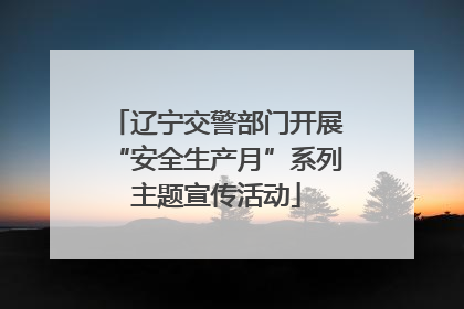 辽宁交警部门开展“安全生产月”系列主题宣传活动