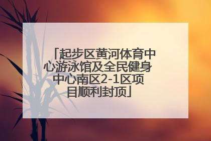 起步区黄河体育中心游泳馆及全民健身中心南区2-1区项目顺利封顶