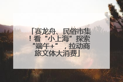 赛龙舟、民俗市集！看“小上海”探索“端午+”，拉动商旅文体大消费