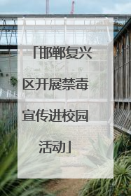 邯郸复兴区开展禁毒宣传进校园活动