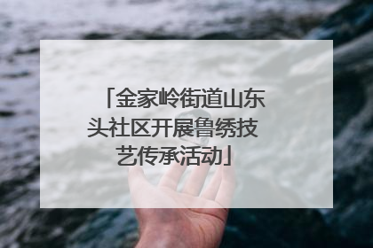 金家岭街道山东头社区开展鲁绣技艺传承活动