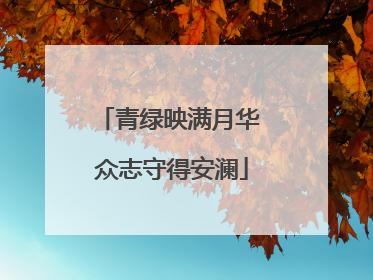 青绿映满月华 众志守得安澜