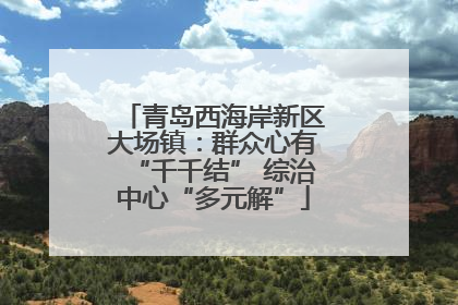 青岛西海岸新区大场镇：群众心有“千千结” 综治中心“多元解”