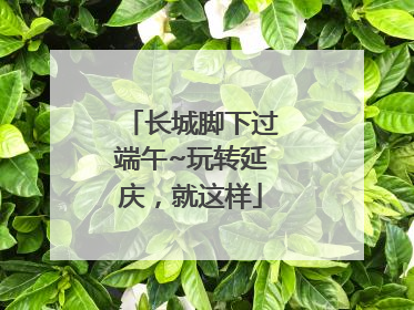长城脚下过端午~玩转延庆，就这样