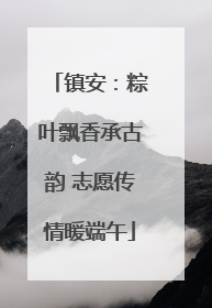 镇安：粽叶飘香承古韵 志愿传情暖端午