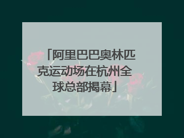 阿里巴巴奥林匹克运动场在杭州全球总部揭幕