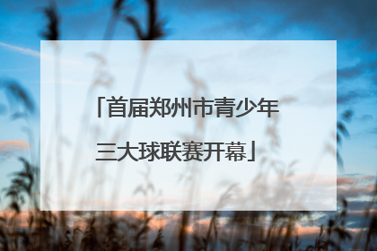 首届郑州市青少年三大球联赛开幕