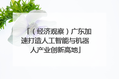 （经济观察）广东加速打造人工智能与机器人产业创新高地