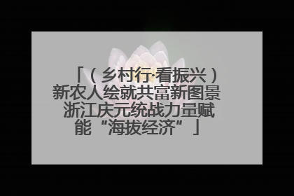 （乡村行·看振兴）新农人绘就共富新图景 浙江庆元统战力量赋能“海拔经济”
