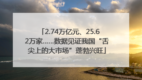 2.74万亿元、25.62万家……数据见证我国“舌尖上的大市场”蓬勃兴旺