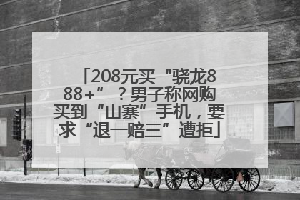 208元买“骁龙888+”？男子称网购买到“山寨”手机，要求“退一赔三”遭拒