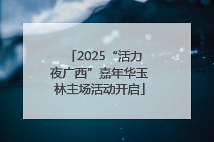 2025“活力夜广西”嘉年华玉林主场活动开启