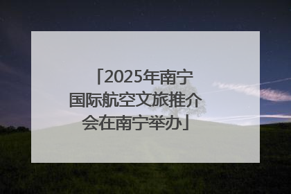 2025年南宁国际航空文旅推介会在南宁举办