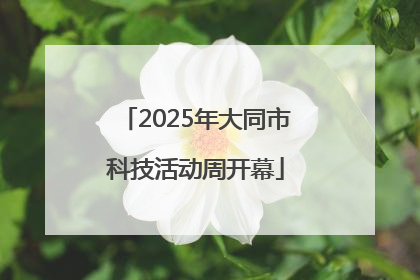 2025年大同市科技活动周开幕