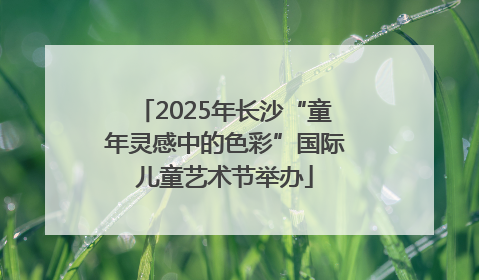 2025年长沙“童年灵感中的色彩”国际儿童艺术节举办