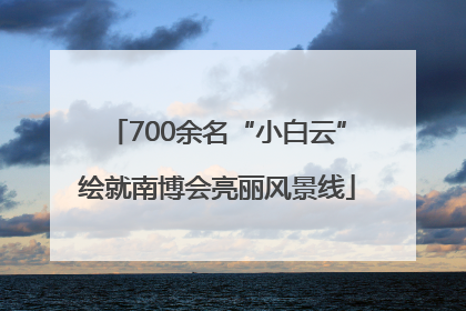 700余名“小白云”绘就南博会亮丽风景线